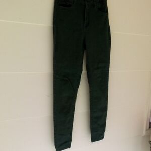 dip Women's Dark Green Skinny Jeans